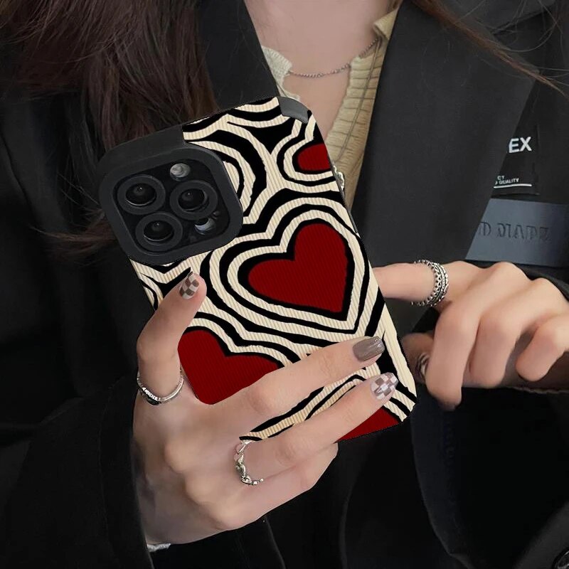 Red LoveHearts Case