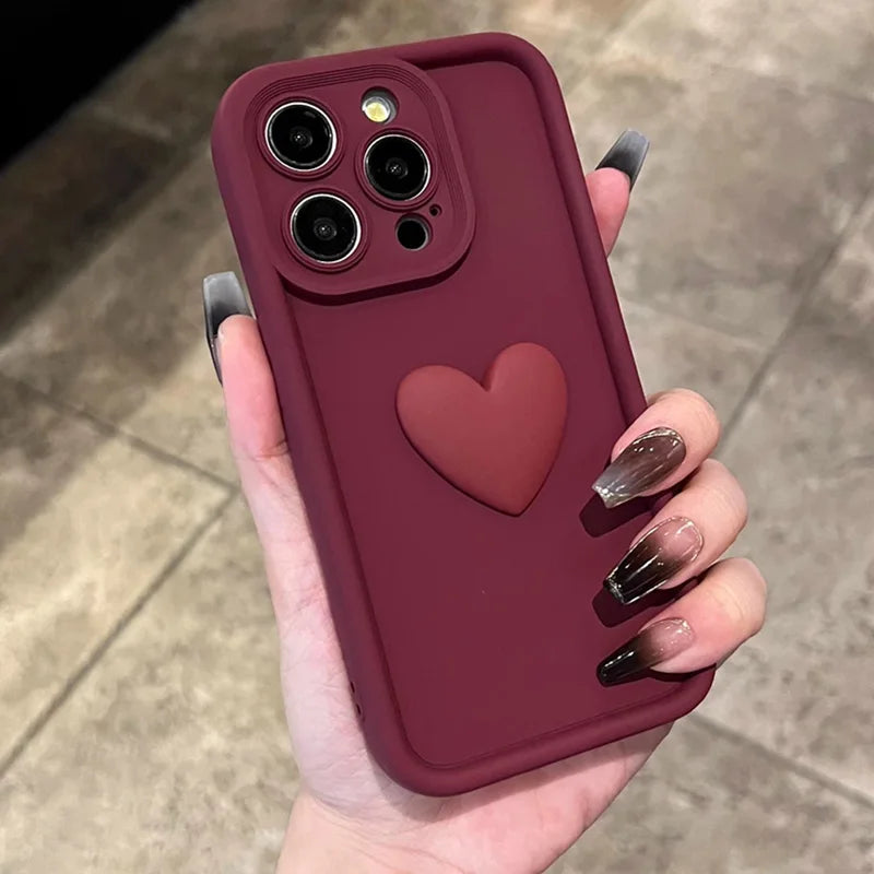 iPhone-Hülle „Love“ aus flüssigem Silikon