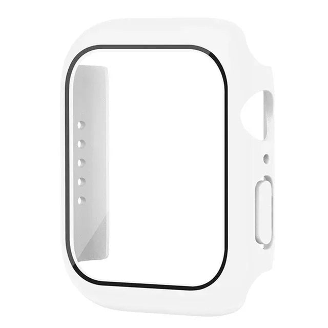 Tempered Glass + PC Bumper Cover for Apple Watch