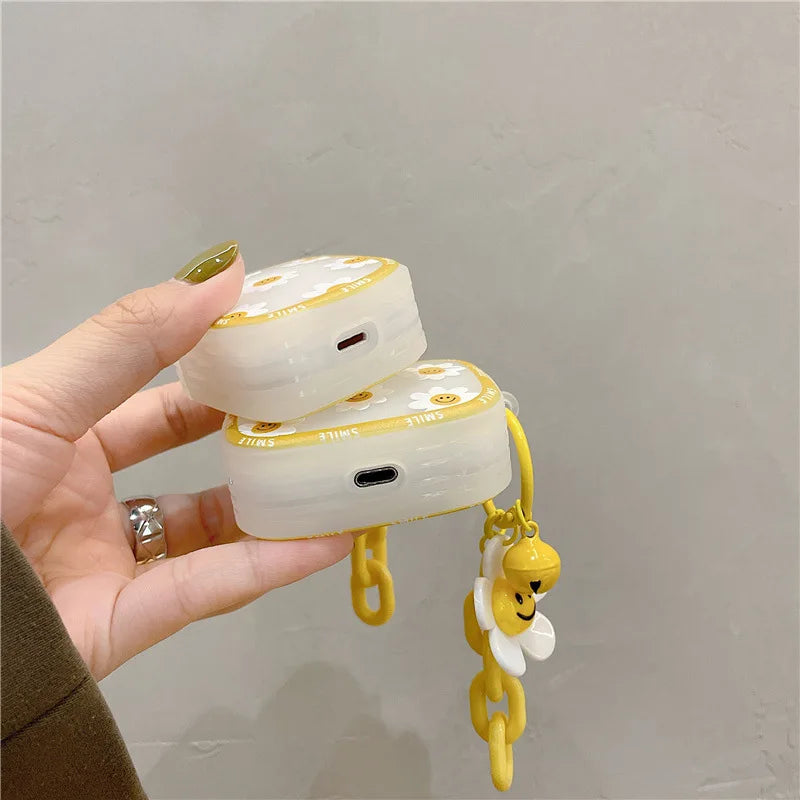 Smiley Flowers AirPods Case + Charm