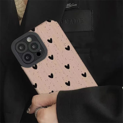 Cute Beige LoveHeart Case