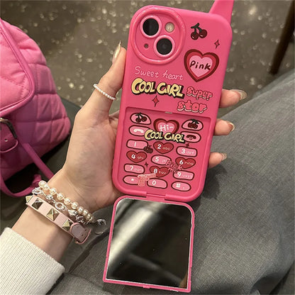 Pink Mirror Telephone Case